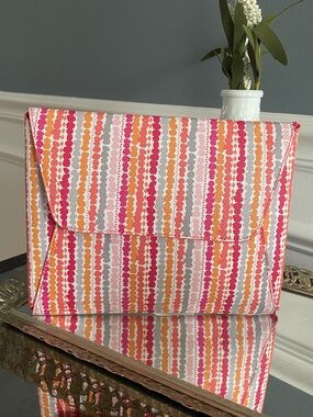 Vera Bradley Tech Clutch-Confetti Stripe